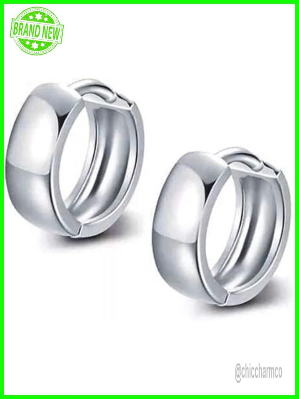 Wide Cuff Tiny Hoop Earrings Cartilage Sterling Silver Dainty Huggie Hinged